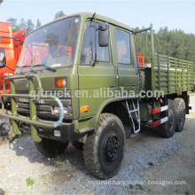 dongfeng flat head military 6*6 trucks for sale EQ2082 with tend and winch